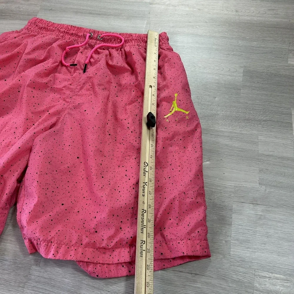 Jordan Swim Trunks Shorts Mens 2XL Pink Speckle Jumpman Lined Mesh Drawstring